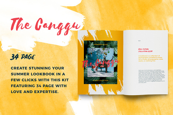 CANGGU-Tropical Lookbook Editorial in Magazine Templates - product preview 1