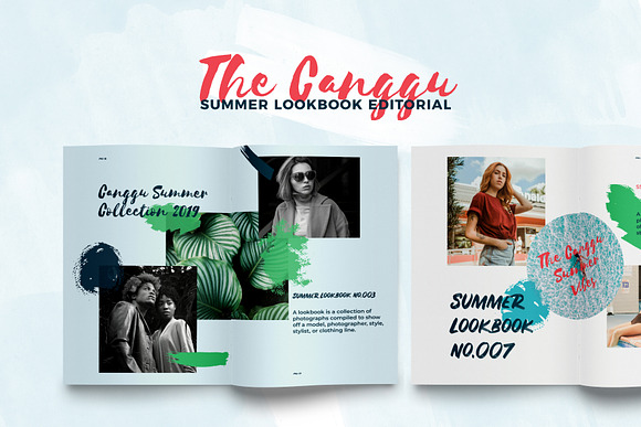 CANGGU-Tropical Lookbook Editorial in Magazine Templates - product preview 4