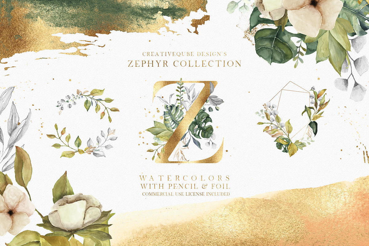 Zephyr Watercolor Collection in Illustrations - product preview 8