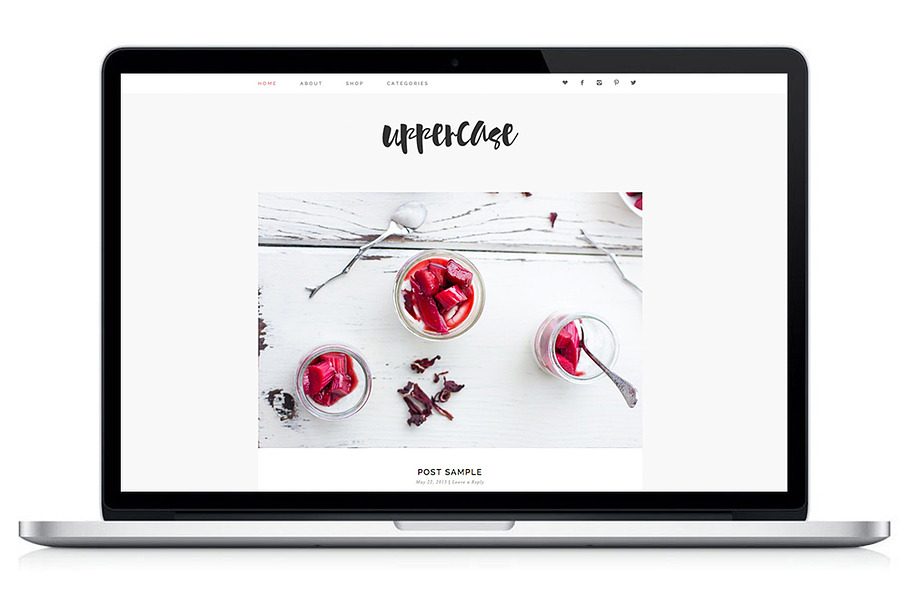 Responsive WP Theme - Uppercase in WordPress Blog Themes - product preview 8
