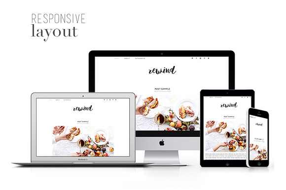 Responsive WP Theme - Rewind in WordPress Blog Themes - product preview 2