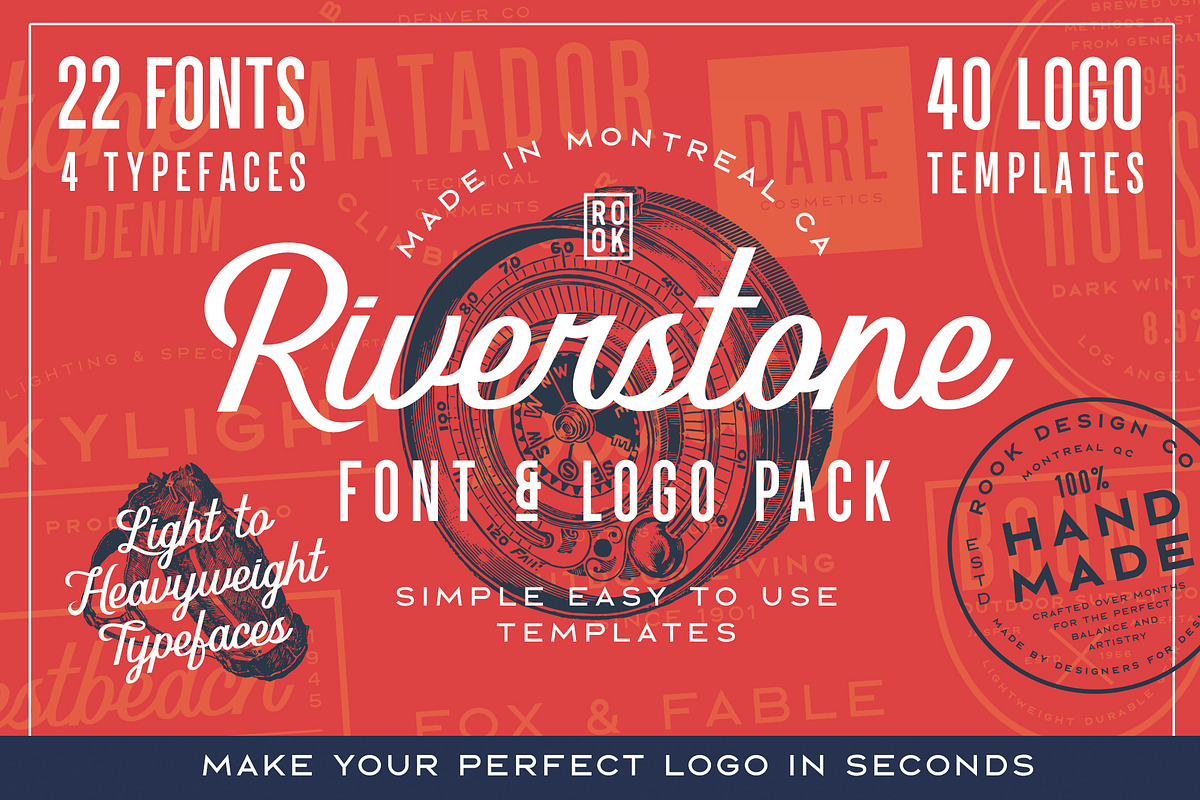 Riverstone Font & Logo Template Pack in Sans-Serif Fonts - product preview 8