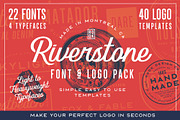 Riverstone Font & Logo Template Pack