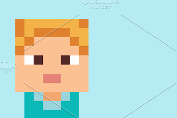 8 Bit Characters in Illustrations - product preview 4