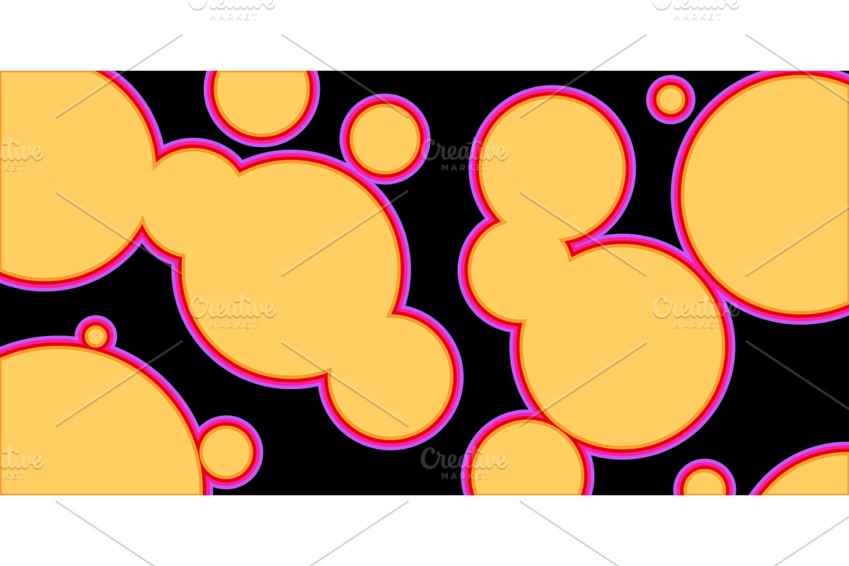 orange circles on black background in Textures - product preview 8