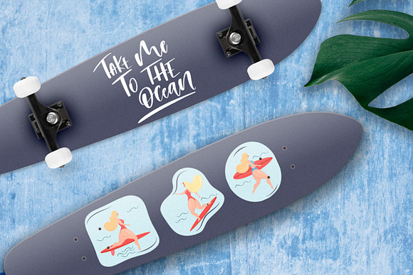 Take me to the ocean. Graphic set in Illustrations - product preview 5