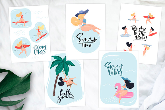 Take me to the ocean. Graphic set in Illustrations - product preview 6