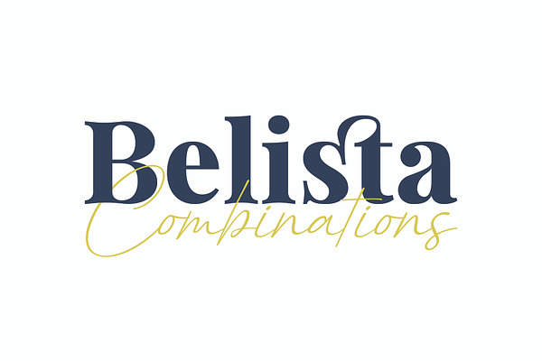 Belista - Font Combination