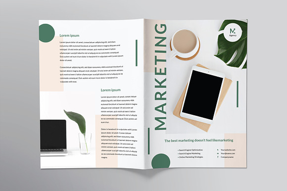 Marketing Agency Brochure Bifold in Brochure Templates - product preview 1