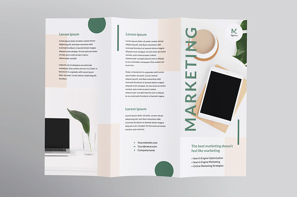 Marketing Agency Brochure Trifold in Brochure Templates - product preview 1