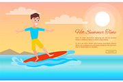 Hot Summer Time Surfing Sport