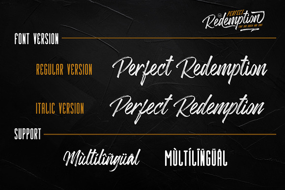 Perfect Redemption - Font Duo+Extras in Blackletter Fonts - product preview 9