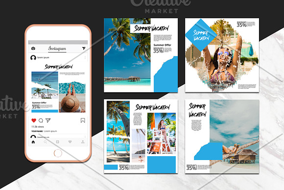 Instagram Banner For Travell  V11 in Instagram Templates - product preview 3