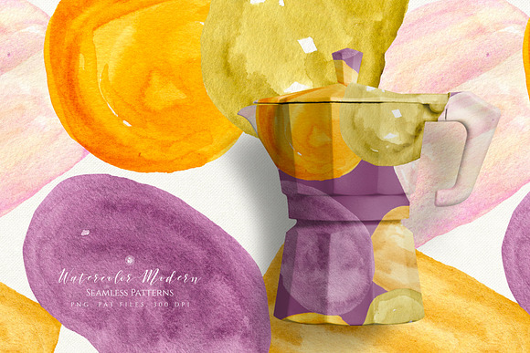 Watercolor Modern Patterns in Patterns - product preview 1