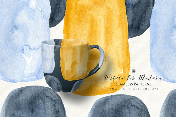 Watercolor Modern Patterns in Patterns - product preview 2