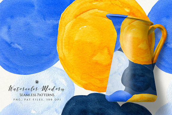 Watercolor Modern Patterns in Patterns - product preview 3
