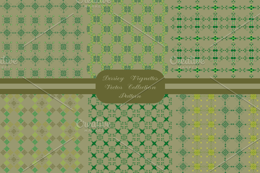 Derriey Vignettes Vector Pattern in Patterns - product preview 8