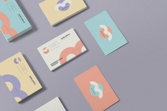 Contact Card Mockups in Business Card Templates - product preview 3