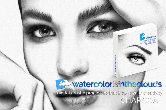 Watercolor CHARCOAL INSPIRATE! in Photoshop Layer Styles - product preview 5