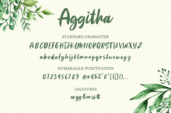 Aggitha in Script Fonts - product preview 4