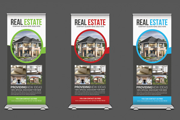 Real Estate Roll-Up Banners Template