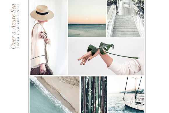 OVER A AZURE SEA. 70+ in Instagram Templates - product preview 1
