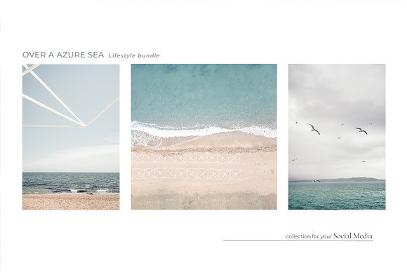 OVER A AZURE SEA. 70+ in Instagram Templates - product preview 5