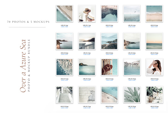 OVER A AZURE SEA. 70+ in Instagram Templates - product preview 7
