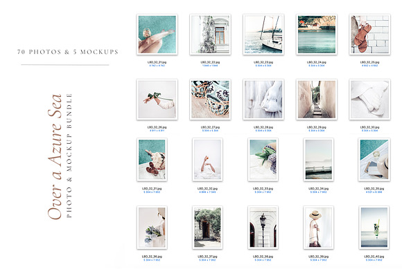OVER A AZURE SEA. 70+ in Instagram Templates - product preview 8