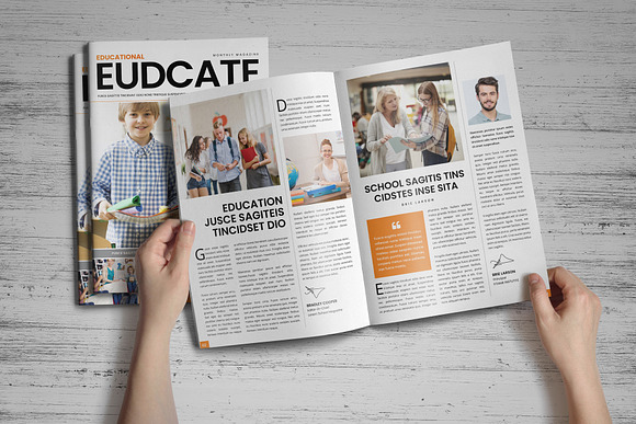 Education Magazine Brochure v1 in Magazine Templates - product preview 1
