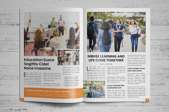 Education Magazine Brochure v1 in Magazine Templates - product preview 2