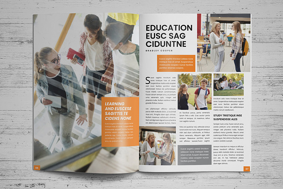 Education Magazine Brochure v1 in Magazine Templates - product preview 3