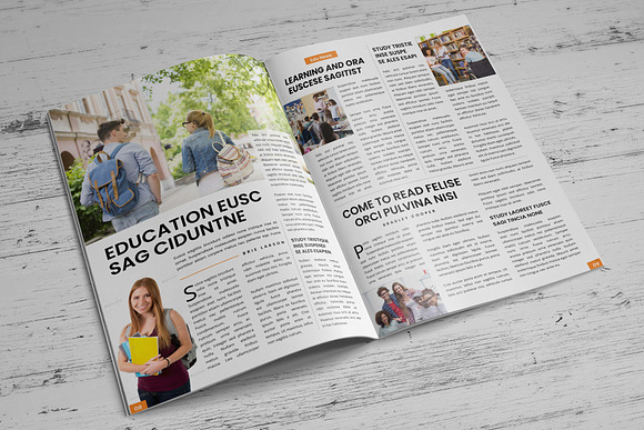 Education Magazine Brochure v1 in Magazine Templates - product preview 5