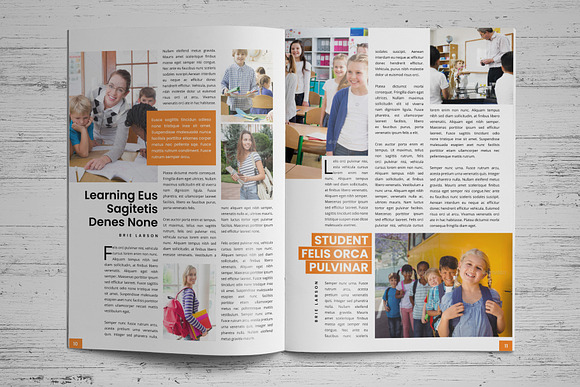 Education Magazine Brochure v1 in Magazine Templates - product preview 6
