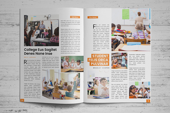 Education Magazine Brochure v1 in Magazine Templates - product preview 9