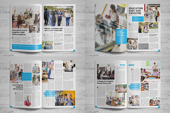 Education Magazine Brochure v1 in Magazine Templates - product preview 13