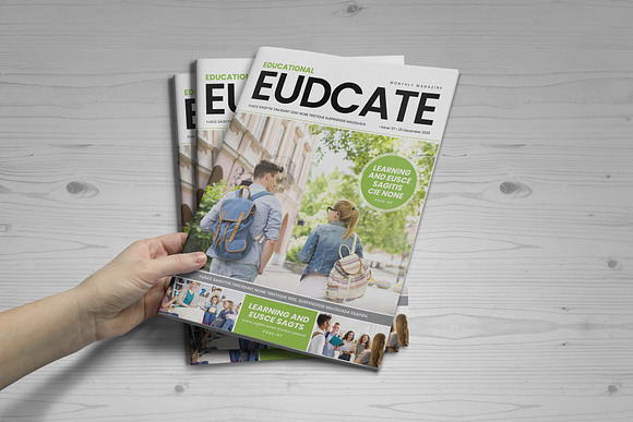 Education Magazine Brochure v1 in Magazine Templates - product preview 14