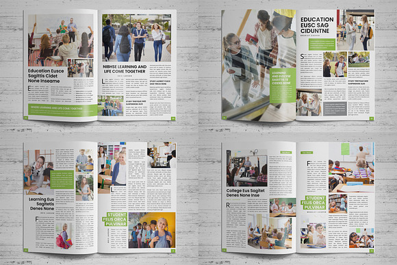 Education Magazine Brochure v1 in Magazine Templates - product preview 16