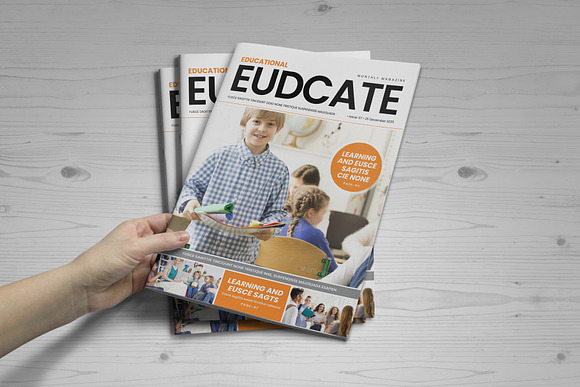 Education Magazine Brochure v1 in Magazine Templates - product preview 17