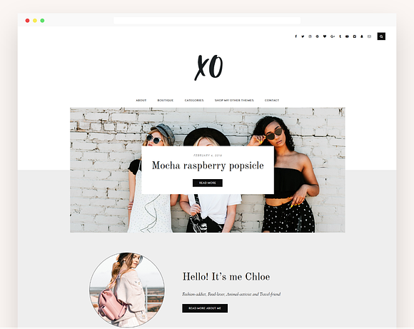 Fashion & Lifestyle Blog Theme - XO in WordPress Minimal Themes - product preview 10