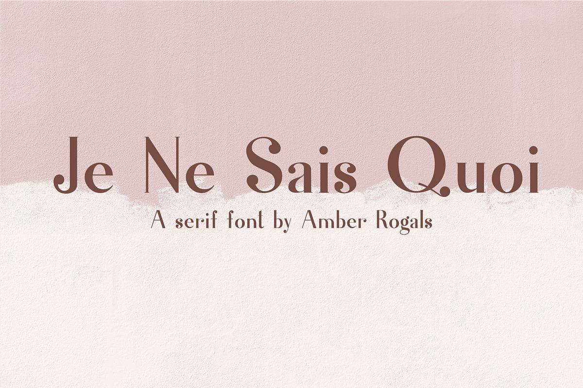 Je Ne Sais Quoi- A Luxury Serif Font in Serif Fonts - product preview 8