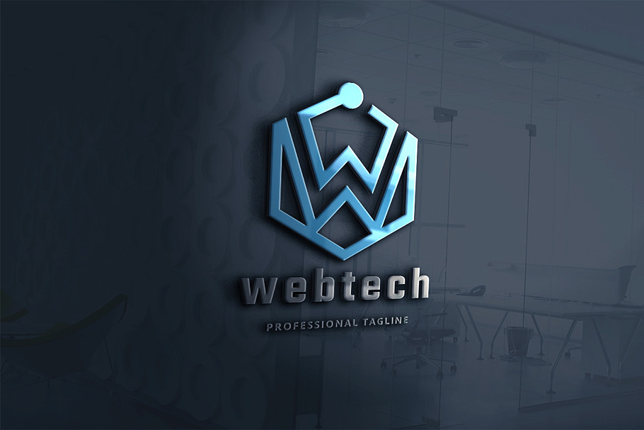 Web Technology Letter W Logo