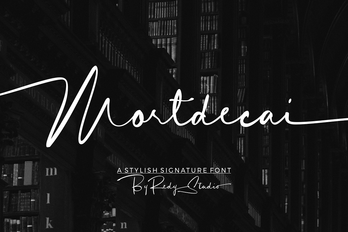 Mortdecai | Signature Font in Signature Fonts - product preview 8
