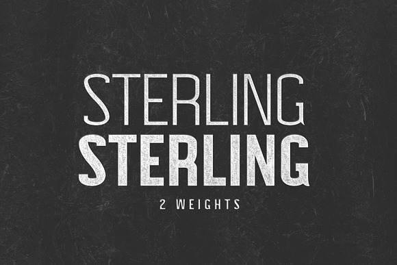 STERLING: A Powerful Sans Serif in Sans-Serif Fonts - product preview 1