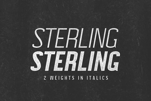 STERLING: A Powerful Sans Serif in Sans-Serif Fonts - product preview 2