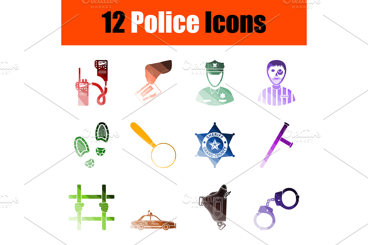 Police Icon Set in Icons - product preview 8