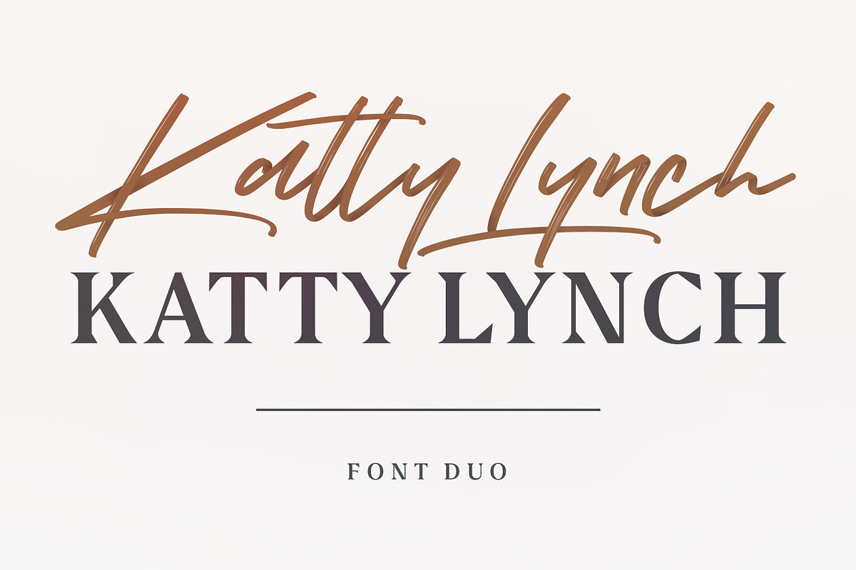 Katty Lynch Brush Font - Free Serif in Display Fonts - product preview 8