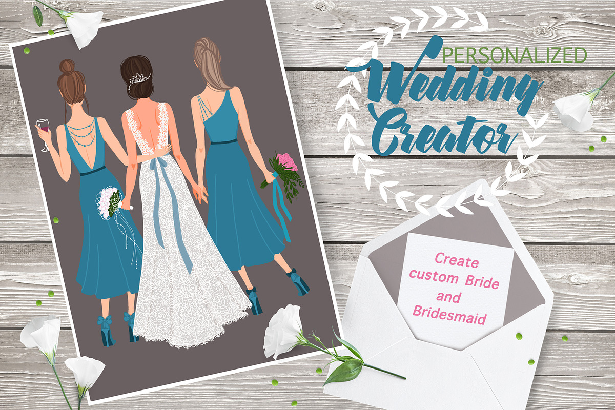 Wedding personalized creator in Illustrations - product preview 8