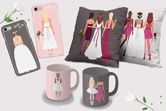 Wedding personalized creator in Illustrations - product preview 5