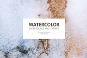 Watercolor backgrounds and textures
